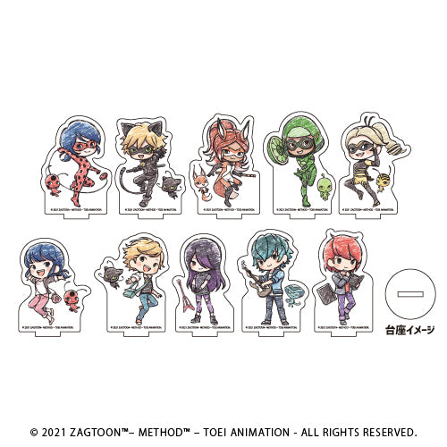 『ミラキュラス レディバグ&シャノワール』アクリルぷちスタンド 01/BOX (全10種)(グラフアート)