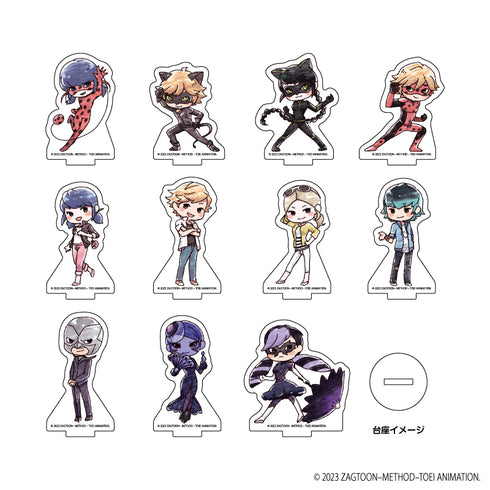 『ミラキュラス レディバグ&シャノワール』アクリルぷちスタンド 02/BOX (全11種)(レトロアートイラスト)
