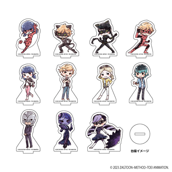 『ミラキュラス レディバグ&シャノワール』アクリルぷちスタンド 02/BOX (全11種)(レトロアートイラスト)