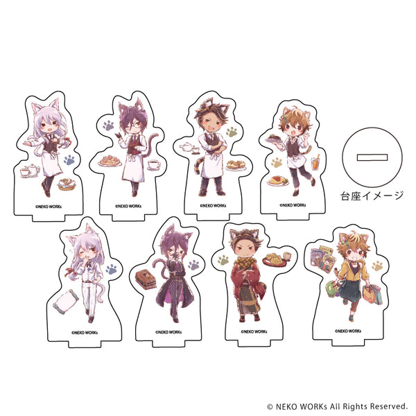 『ネコぱら - Catboys Paradise-』 アクリルぷちスタンド 01/BOX(全8種)(グラフアート)