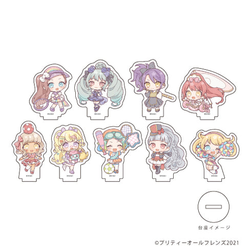『プリティーオールフレンズ』アクリルぷちスタンド 06/スポーツver. BOX (全9種)(ミニキャラ)
