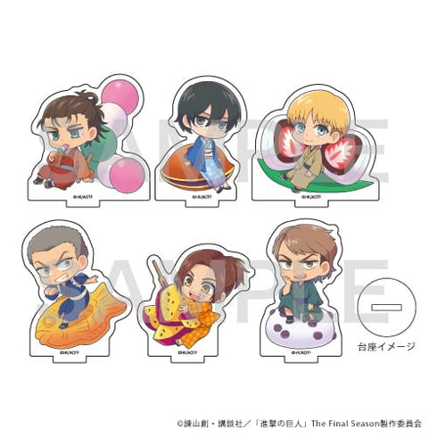 『進撃の巨人』アクリルぷちスタンド 08 / 和菓子ver. (全6種)(ミニキャラ) BOX