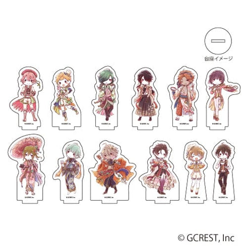 《夢之王國與沉睡的100位王子》壓克力迷你立牌 01 / 櫻花版 (全12種)(Graph Art) 禮盒裝