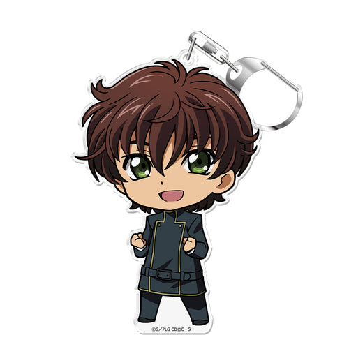 『コードギアス 反逆のルルーシュ』ぷにこれ!キーホルダー(スタンド付) スザク 制服ver.