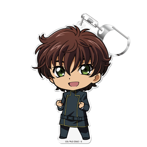 『コードギアス 反逆のルルーシュ』ぷにこれ!キーホルダー(スタンド付) スザク 制服ver.