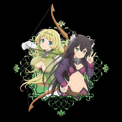 「異世界魔王と召喚少女の奴隷魔術Ω」シェラ&レム Tシャツ