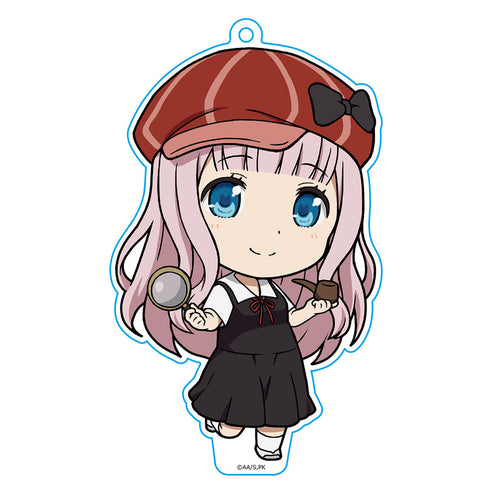 『かぐや様は告らせたい?~天才たちの恋愛頭脳戦~ 』ぷにこれ!キーホルダー(スタンド付) 藤原千花 ラブ探偵Ver.