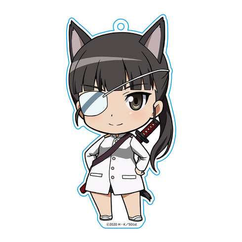 『第501統合戦闘航空団 ストライクウィッチーズ ROAD to BERLIN』ぷにこれ!キーホルダー(スタンド付) 坂本美緒