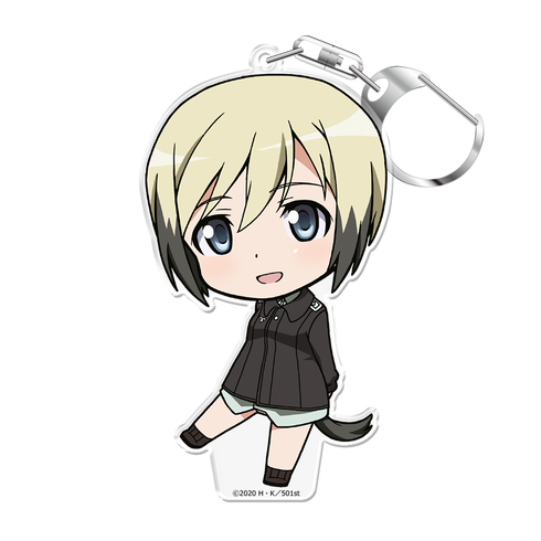 『第501統合戦闘航空団 ストライクウィッチーズ ROAD to BERLIN』ぷにこれ!キーホルダー(スタンド付) エーリカ・ハルトマン