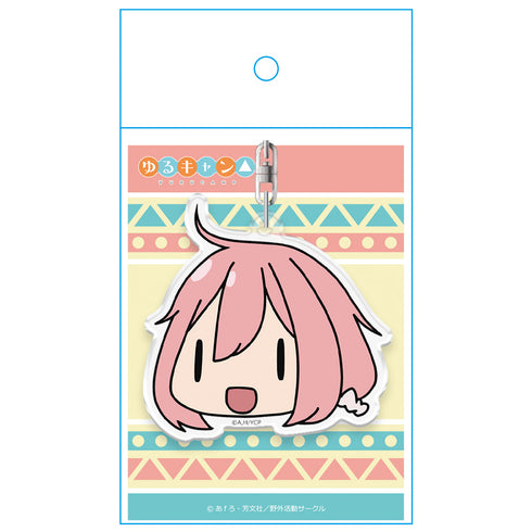 『ゆるキャン△』顔スタンプキーホルダー 各務原なでしこ