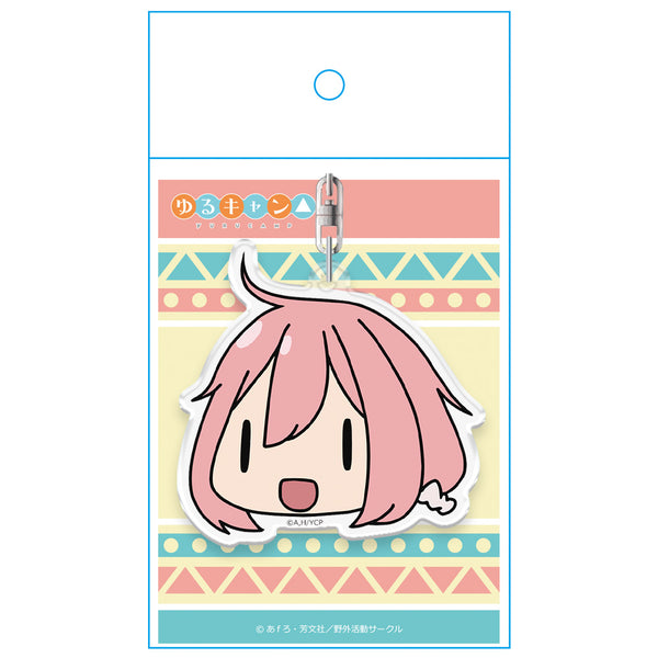 『ゆるキャン△』顔スタンプキーホルダー 各務原なでしこ