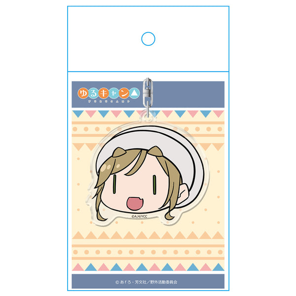 『ゆるキャン△』顔スタンプキーホルダー 犬山あおい 私服Ver.