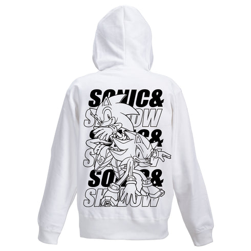『ソニック・ザ・ヘッジホッグ』SONIC&SHADOW ジップパーカー WHITE