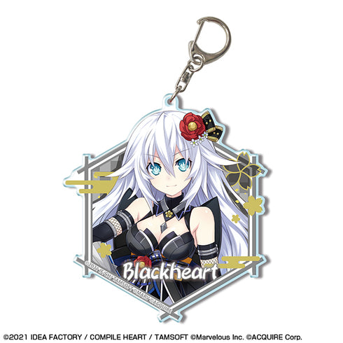 『閃乱忍忍忍者大戦ネプテューヌ -少女達の響艶-』ビッグアクリルキーホルダー デザイン06(ブラックハート)