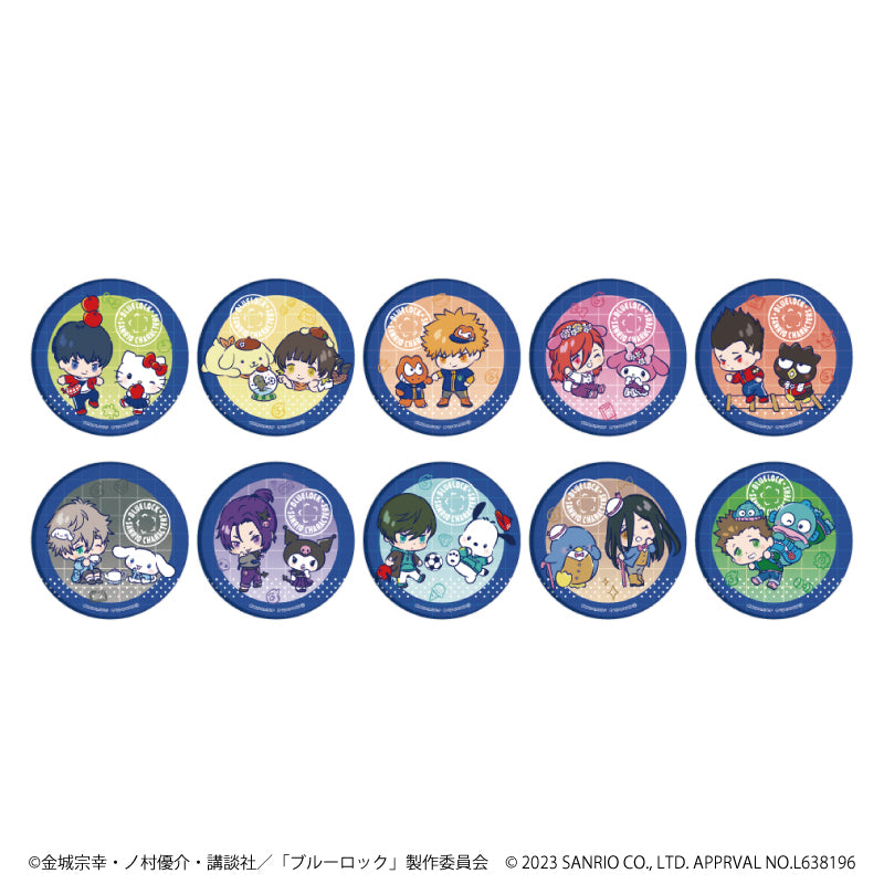 ブルーロック × サンリオキャラクターズ』缶バッジ 01/BOX(全10