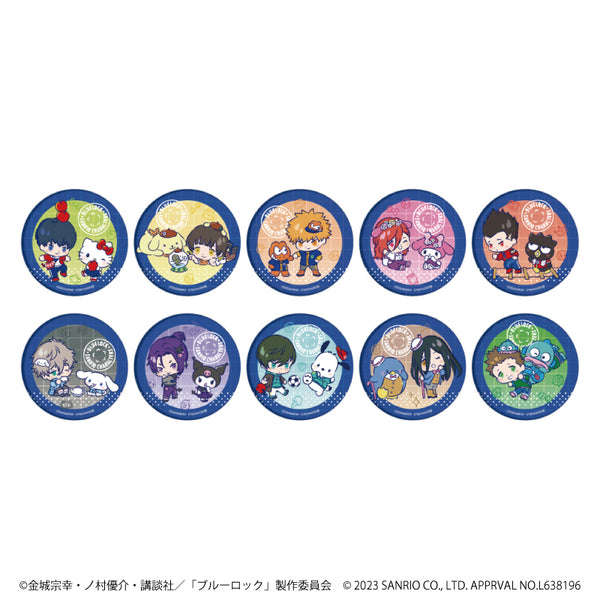 『ブルーロック × サンリオキャラクターズ』缶バッジ 01/BOX(全10種)(ミニキャライラスト)