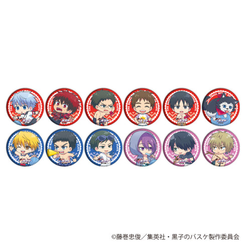 『黒子のバスケ』缶バッジ 05/ビーチバスケver. BOX (全12種)(ミニキャラ)