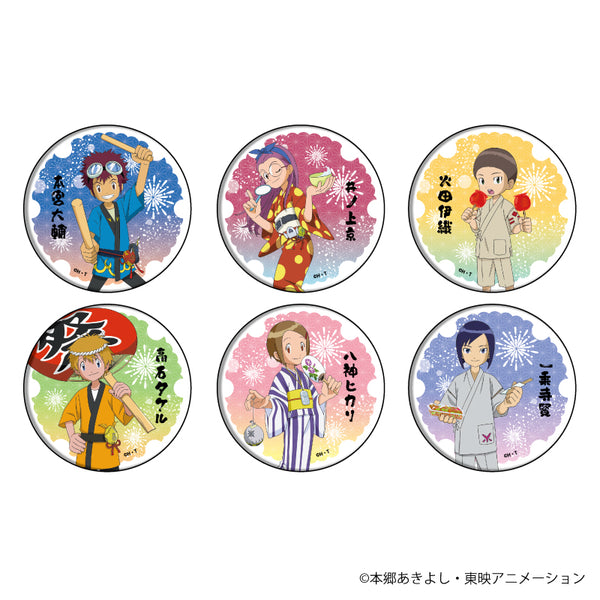 『デジモンアドベンチャー02』缶バッジ 02/夏祭りver. BOX(全6種)
