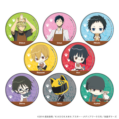 "Durarara!!×2" Pin Badges 10/Cat Ver. Box Set (8 Varieties)