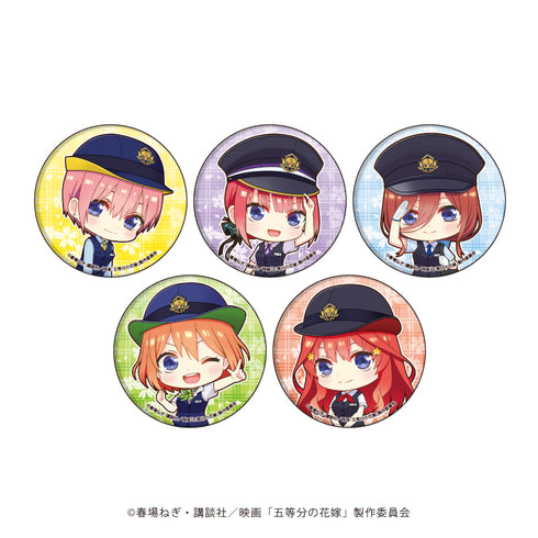 『映画 五等分の花嫁』缶バッジ 02/駅員ver. BOX(全5種)(ミニキャラ)
