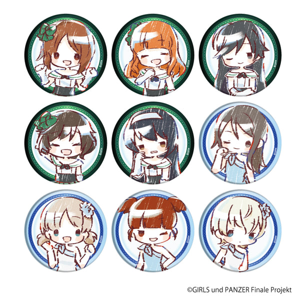 『ガールズ&パンツァー』缶バッジ 07/制服ドレスver.BOX-A BOX(全9種)(グラフアート)
