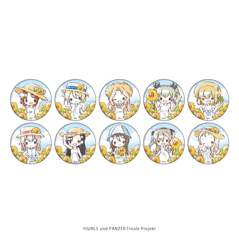 『ガールズ&パンツァー』缶バッジ 09/夏ver. BOX(全10種)(グラフアート)
