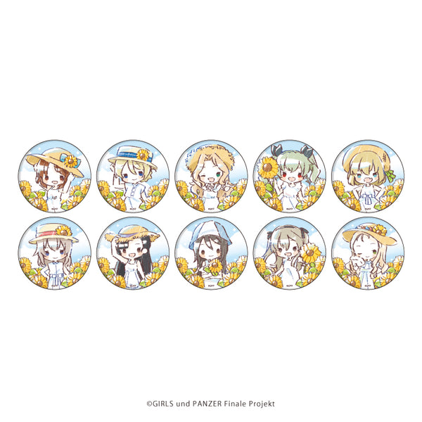 『ガールズ&パンツァー』缶バッジ 09/夏ver. BOX(全10種)(グラフアート)