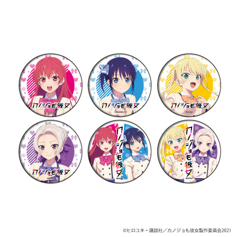 『カノジョも彼女』缶バッジ 01/BOX (全6種)