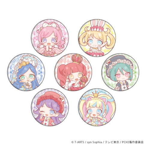 「キラッとプリ☆チャン」缶バッジ 09/不思議の国ver. BOX (全7種)(ミニキャラ)