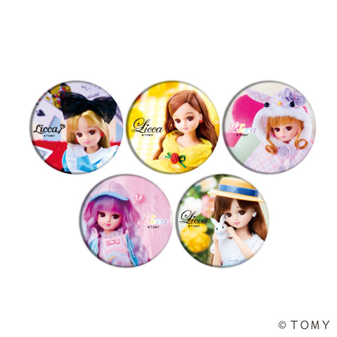 『リカちゃん/#Licca』缶バッジ 01/リカちゃん (全5種) BOX