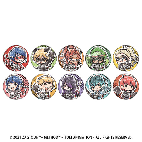 『ミラキュラス レディバグ&シャノワール』缶バッジ 02/BOX (全10種)(グラフアート)