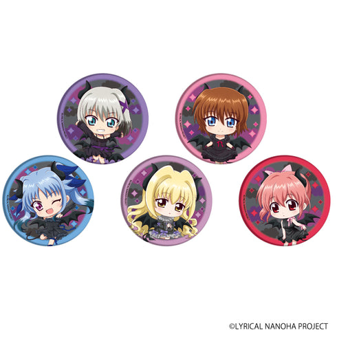 『魔法少女リリカルなのはシリーズ』缶バッジ 12/小悪魔ver. BOX(全5種)(ミニキャラ)