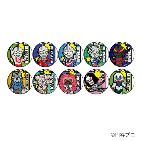 『ウルトラマンシリーズ』缶バッジ 06/BOX (全10種)(POP Art)
