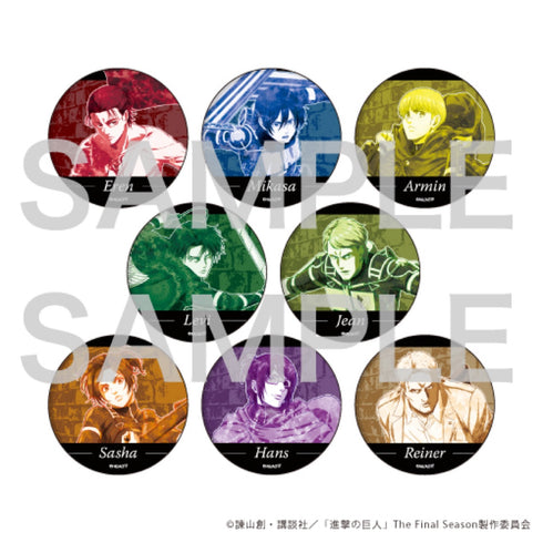 「進撃の巨人」缶バッジ24/ボックス(全8種)(MANGEKYO)