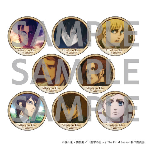 『進撃の巨人』缶バッジ 29/場面写ver. BOX (全8種)