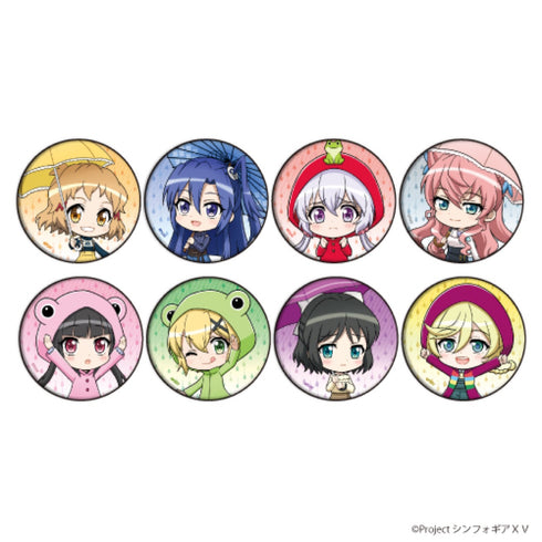 『戦姫絶唱シンフォギアXV』缶バッジ 08/梅雨ver. BOX(全8種)(ミニキャラ)