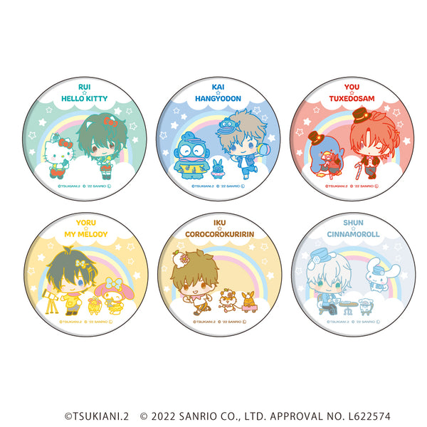 『ツキウタ。 THE ANIMATION 2×サンリオキャラクターズ』缶バッジ 02/BOX(全6種)(描き下ろし)