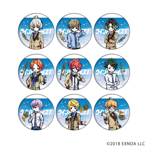 『ウインドボーイズ!』缶バッジ 01/BOX (全9種) A(グラフアート)