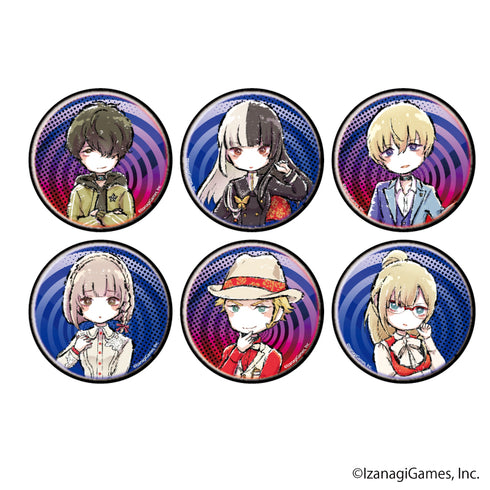 "Yurukiru: The Game of False Convictions" Pin Badge Set 02/BOX (6 Varieties Total) (Graph Art)