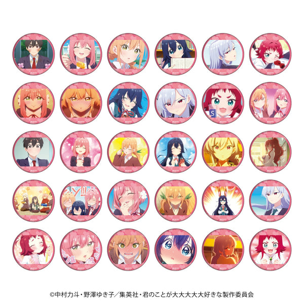 『君のことが大大大大大好きな100人の彼女』ミニ缶バッジ(54mm) 01/トレーディング(全30種)(場面写イラスト)