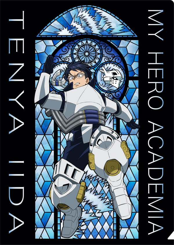 "My Hero Academia" Stained Glass-Style Clear File / Tenya Iida