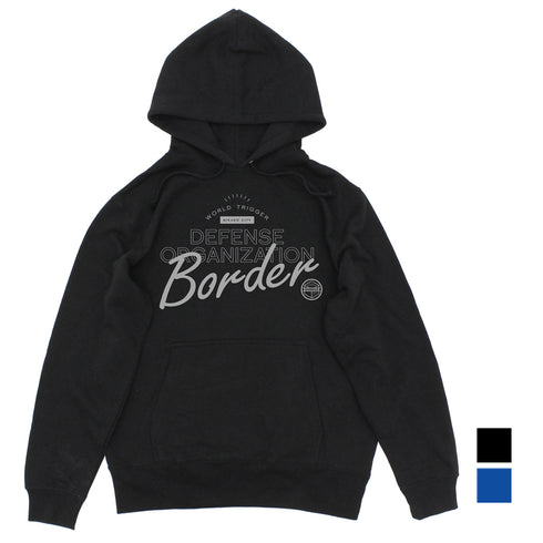 "World Trigger" Border Defense Agency "Border" Pullover Hoodie BLACK