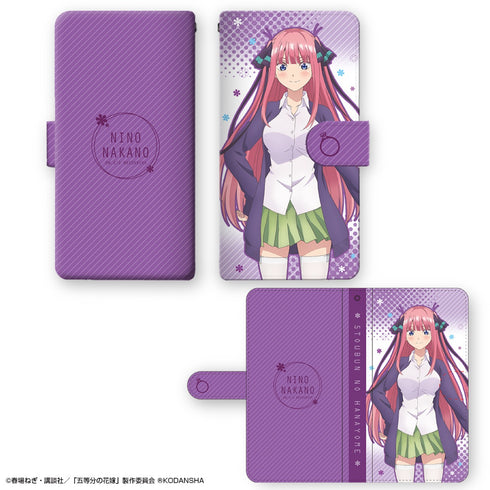 『五等分の花嫁』ブックスタイルスマホケース Lサイズ デザイン02(中野二乃)