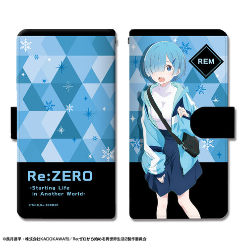 『Re:ゼロから始める異世界生活』ブックスタイルスマホケース Ver.2 XMサイズ デザイン02(レム)