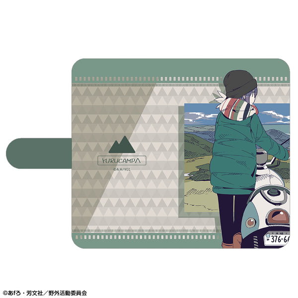 『ゆるキャン△』ブックスタイルスマホケース Ver.2 Mサイズ デザイン03(志摩リン/C)