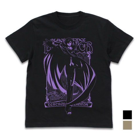 『コードギアス 反逆のルルーシュ』ルルーシュ Tシャツ BLACK