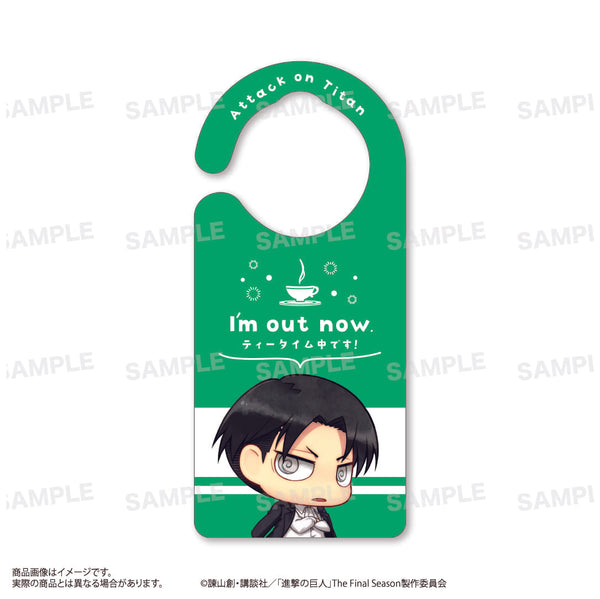 『進撃の巨人』アクリルドアプレート B:リヴァイ、エルヴィン、ハンジ