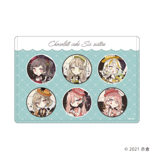 「チョコケーキ6姉妹」キャラクリアケース 01/梅雨ver. 集合デザイン(描き下ろし)