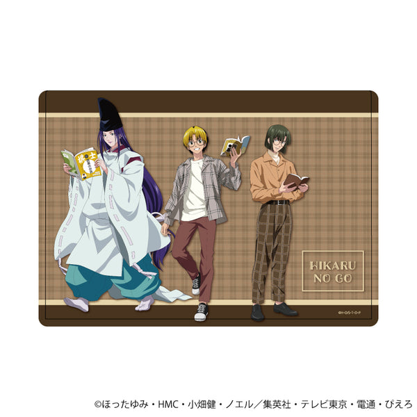 『ヒカルの碁』キャラクリアケース 10/ヒカル&佐為&アキラ 読書ver.(描き下ろしイラスト)