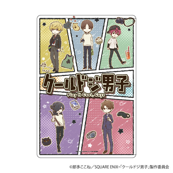 『クールドジ男子』キャラクリアケース 01/コマ割りデザイン(グラフアートイラスト)